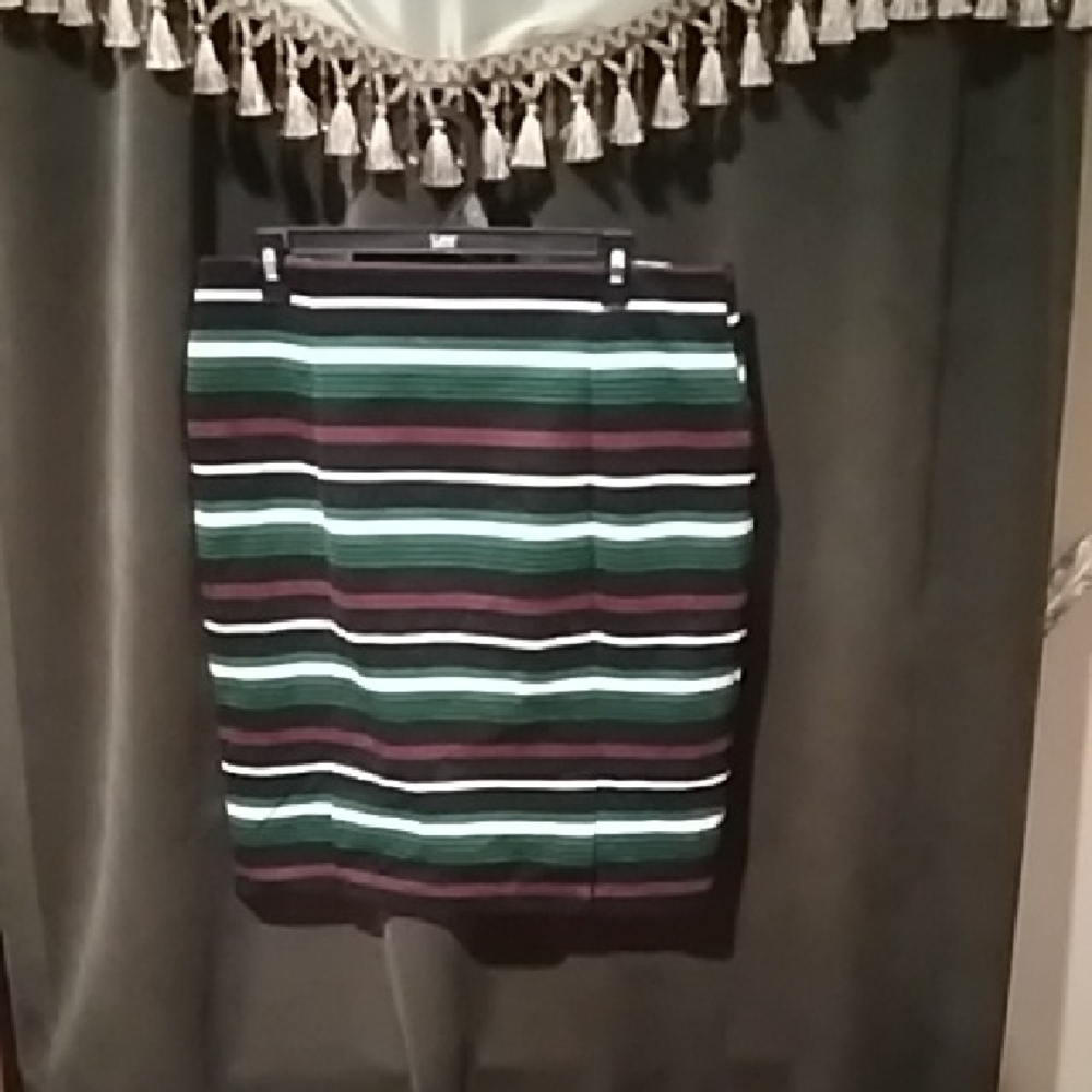 MICHAEL Michael Kors Multicolor Striped Pencil Skirt